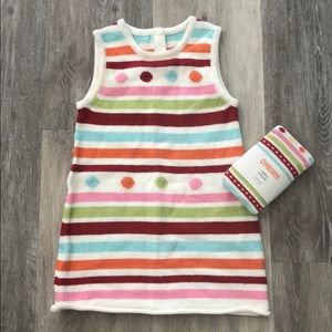 Gymboree Knit dress and tights Set